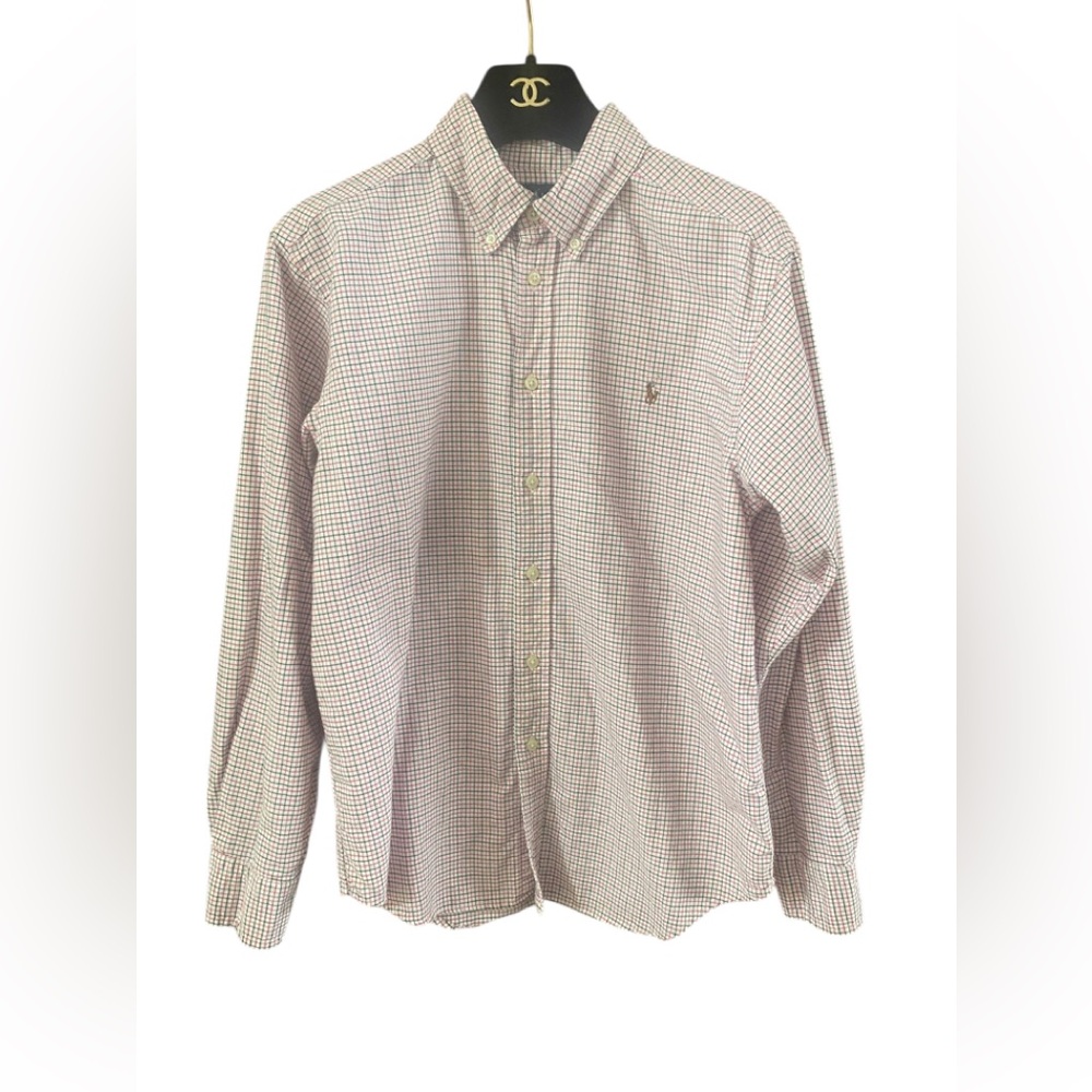 Ralph Lauren Youth Long Sleeve Button Up Shirt Size 14/16